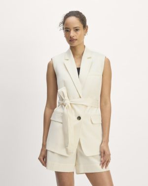 The Sleeveless Blazer in Buttersmooth | Canvas