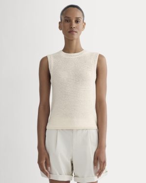 The Organic Cotton Open-Stitch Tank | Canvas