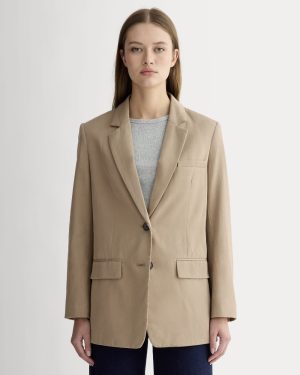 The Oversized Blazer in Buttersmooth | Ash Brown