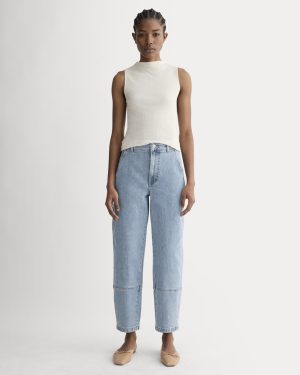 The Utility Barrel Pant | Light Indigo | Regular