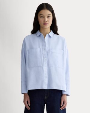 The Boxy Oxford | Light Blue