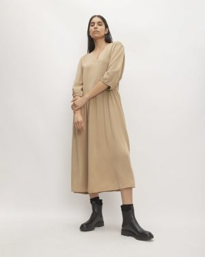 The TENCEL™ Puff-Sleeve Dress | Cornstalk
