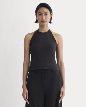 The Form Halter Top | Black
