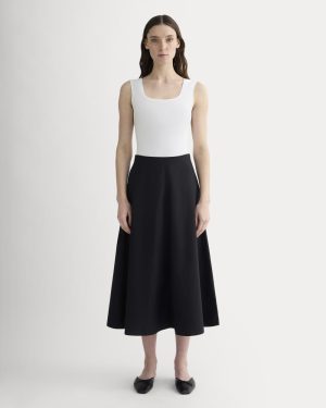 The Form Square-Neck Bodysuit | White