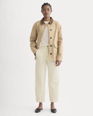 The Utility Barrel Pant | Bone | Tall