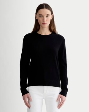 The Classic Crew in Cashmere | Black
