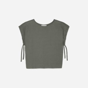 The Drawstring Tunic | Pewter Green