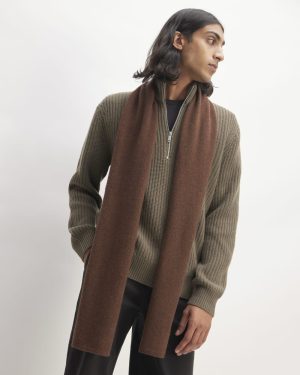 The ReCashmere Scarf | Heather Cocoa