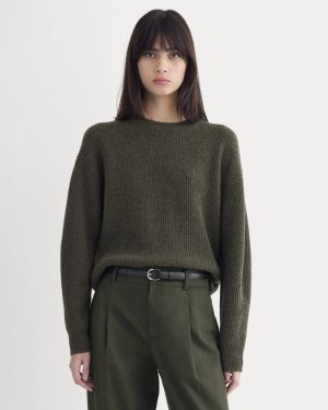 The Cocoon Crew in Wool Cashmere | Heather Beech