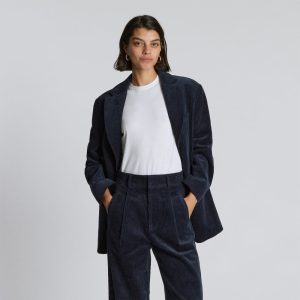 The Corduroy '80s Blazer | Deep Navy