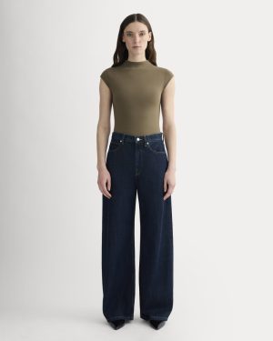 The Form Funnel-Neck Bodysuit | Deep Taupe
