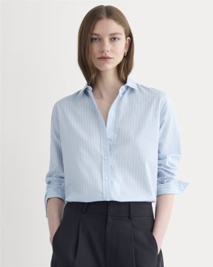 The Must-Have Shirt in Silky Cotton | Forever Blue / Optic White