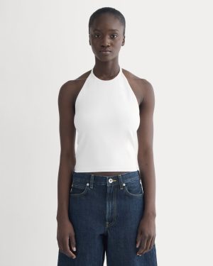 The Form Halter Top | White