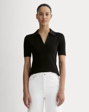 The Knit Polo | Black